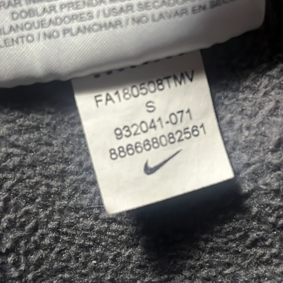 Nike Therma-FIT Training Men's Small 1/4 Zip Charcoal Heather LS Top - Picture 9 of 10